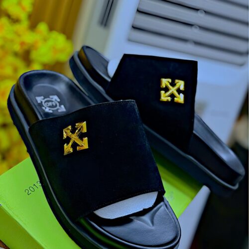 Discover the latest collection of stylish sandals, perfect for Nigerian Shoppers. Featuring comfortable black leather and gold accents, these sandals are designed for both casual wear and special occasions. Featuring comfortable black leather and gold accents, these sandals are designed for both casual wear and special occasions.