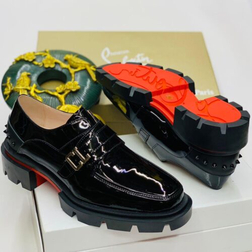 Sleek and luxurious, the Christian Louboutin Leather Men’s Loafer combines timeless elegance with bold, designer appeal.