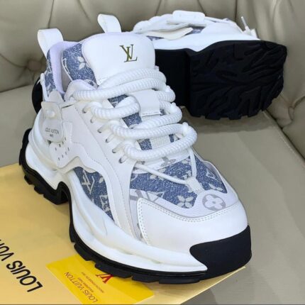 The Louis Vuitton Monogram Malletera Sneakers blend the brand's iconic trunk-inspired heritage with contemporary streetwear, featuring the signature Monogram canvas, leather details, and a chunky sole for a bold luxury statement.