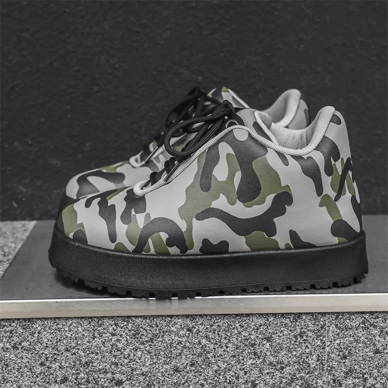 The Aule Camo Bumble Bread Shoes deliver bold streetwear energy with a unique camo print and chunky "bread sole" design, blending edgy aesthetics with urban comfort.
