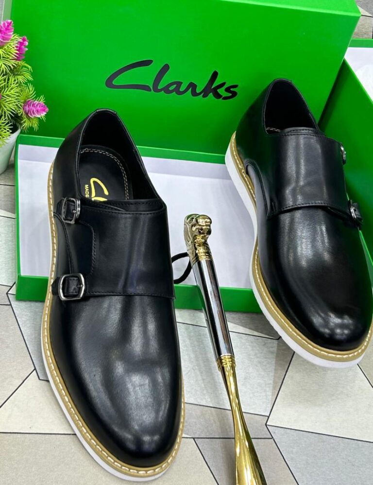The Clarks Double Monk Strap Shoe merges classic style with modern comfort, featuring premium leather construction and signature cushioning for all-day wear.