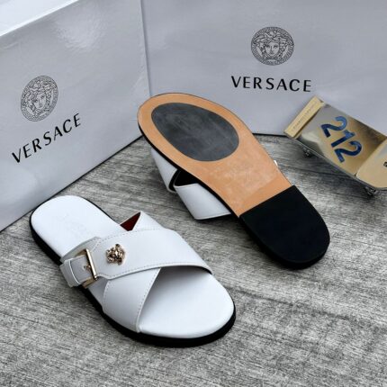 Versace Men's Slides (White)