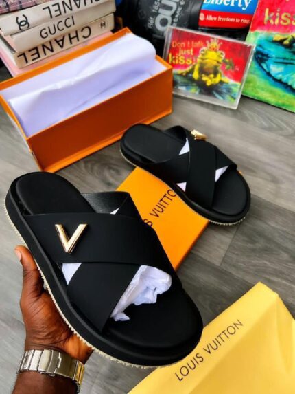 Louis Vuitton Criss-Cross Slippers