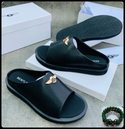 Bentley Gold Emblem Comfort Slides