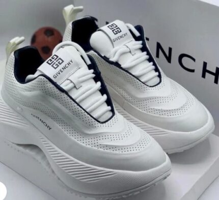 Givenchy White Perforated Urban Sneakers