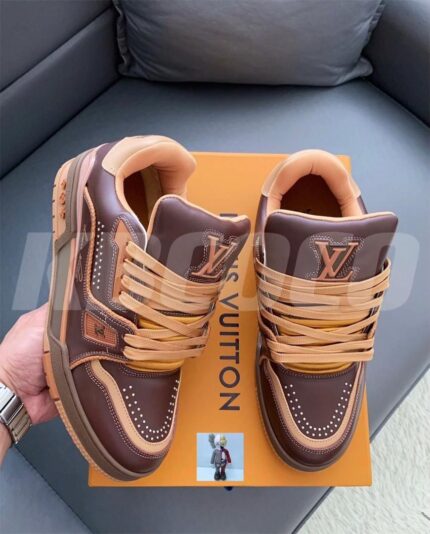 Louis Vuitton LV Trainer Sneakers (Brown/Tan)