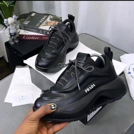 **Prada Black Thunder Chunky Sneakers**