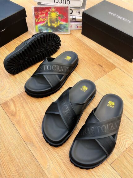 The Aristocrats Crest Cross-Strap Slide