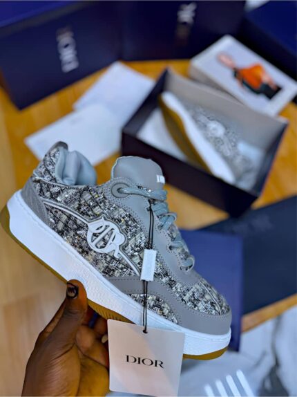 The Dior Monogram Tweed Court Sneaker