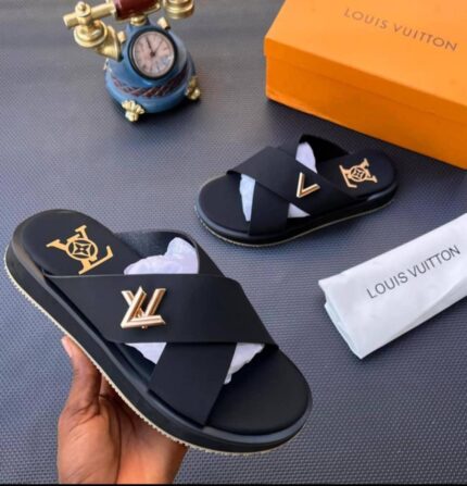 Louis Vuitton Inspired Monogram Slide