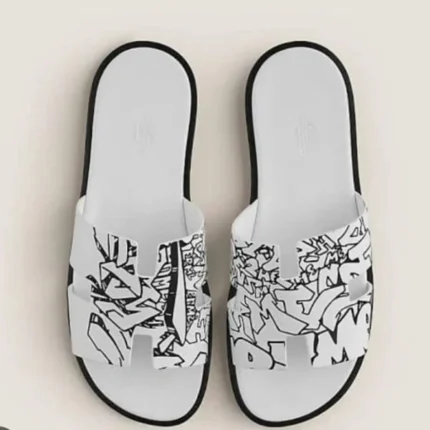 Hermes White Slide