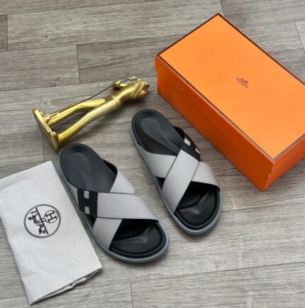 Hermes Cross Slippers
