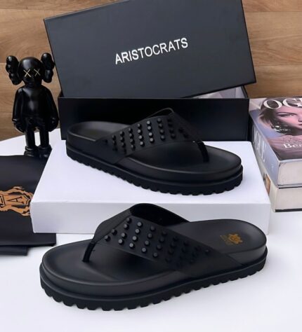 Aristocrats Brand Stud-Embellished Men’s Slide