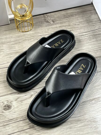 Zara Minimalist Toe-Loop Comfort Slide