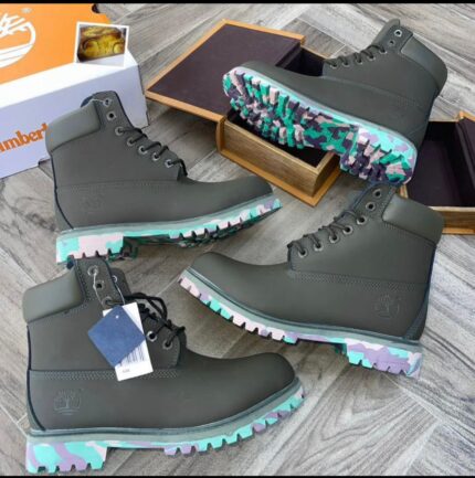Timberland 6-Inch Premium Boots "Olive/Camo Sole"