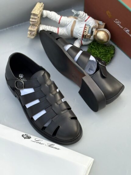 Loro Piana Leather Fisherman Sandals