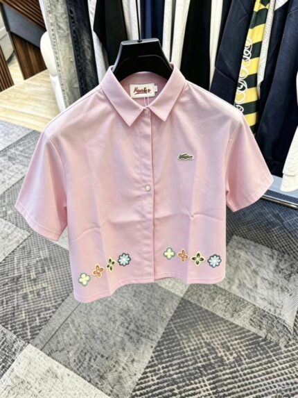 Lacoste Pink Unisex Short-sleeve Shirt