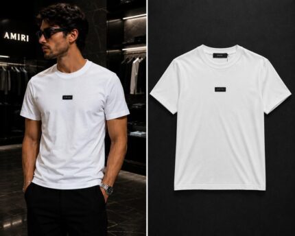 White Crewneck t-shirt by AMIRI