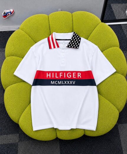 Luxury White Tommy Hilfiger Polo Shirt
