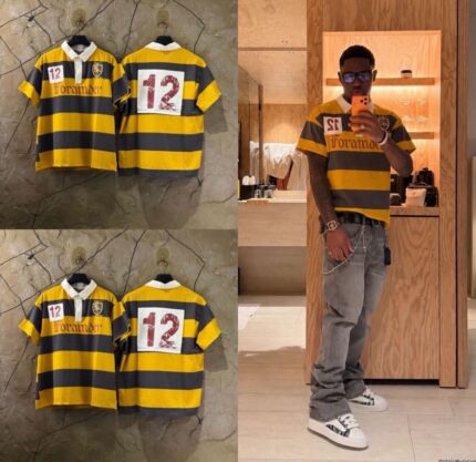 Foramder "12" Yellow Rugby Polo shirt