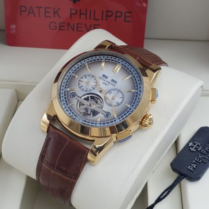 Patek Philippe Chronograph Striking Silvery Dial Watch