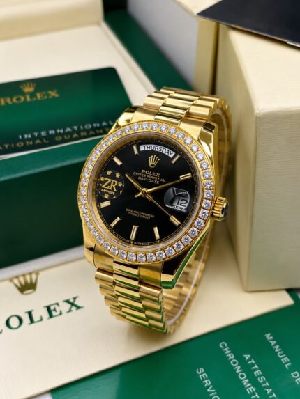 Presidential Day-Date Onyx Black & Gold Luxury Watch