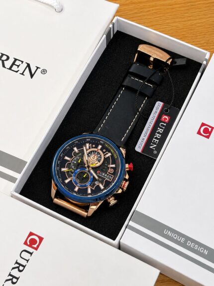 CURREN Apex Sport Chronograph Premium Leather Watch