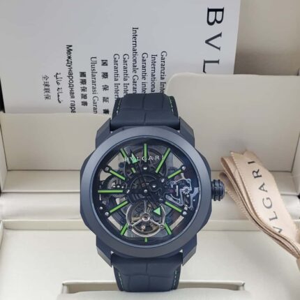 Bvlgari Octo Roma Tourbillon Sapphire Black wristwatch